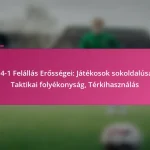 3-2-4-1 Felállás Erősségei: Játékosok sokoldalúsága, Taktikai folyékonyság, Térkihasználás