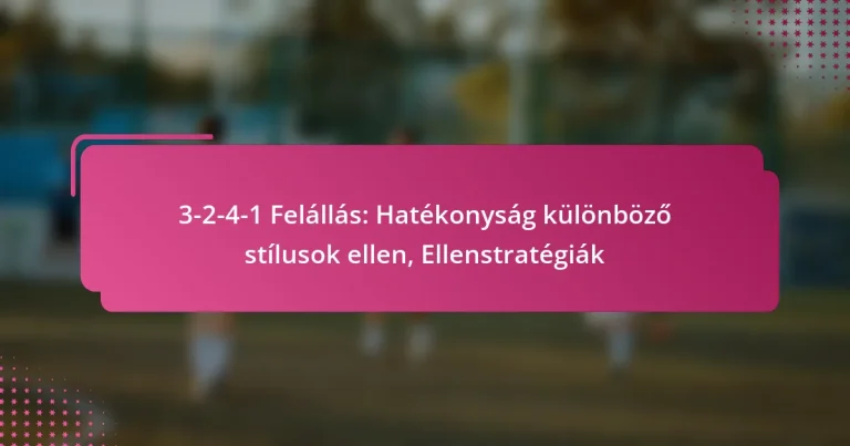3-2-4-1 Felállás: Hatékonyság különböző stílusok ellen, Ellenstratégiák