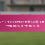 3-2-4-1 Felállás: Pozicionális játék, Labda mozgatása, Térkihasználás
