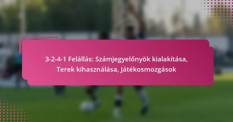 3-2-4-1 Felállás: Számjegyelőnyök kialakítása, Terek kihasználása, Játékosmozgások