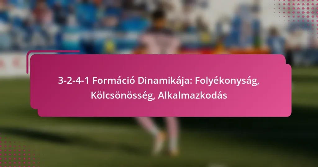 3-2-4-1 Formáció Dinamikája: Folyékonyság, Kölcsönösség, Alkalmazkodás