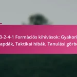 3-2-4-1 Formációs kihívások: Gyakori csapdák, Taktikai hibák, Tanulási görbék