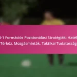 3-2-4-1 Formációs Pozicionálási Stratégiák: Hatékony Térköz, Mozgásminták, Taktikai Tudatosság