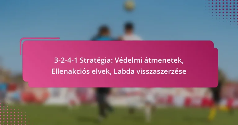 3-2-4-1 Stratégia: Védelmi átmenetek, Ellenakciós elvek, Labda visszaszerzése