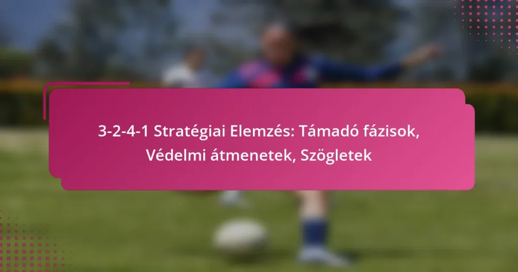 3-2-4-1 Stratégiai Elemzés: Támadó fázisok, Védelmi átmenetek, Szögletek