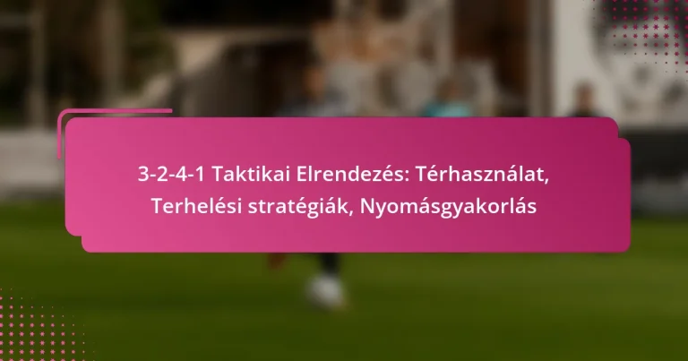 3-2-4-1 Taktikai Elrendezés: Térhasználat, Terhelési stratégiák, Nyomásgyakorlás